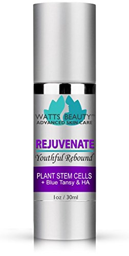 Watts Beauty Rejuvenate Youthful Rebound Wrinkle Serum for Face with Renewing Plant Extracts, Amazing Boost Hyaluronic Acid, Super Antioxidant Astaxanthin and Skin Restoring Niacinamide (1oz)