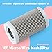 GLOXTED 100 Micron Wire Mesh Filter Compatible with Lenz DH-750 DH-1000 Medium Pressure in Line Filters Part Replace 5062-100 5062-100V