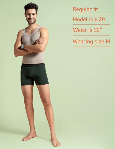 Image of DAMENSCH Mens Regular Fit Premium Cotton Blend Boxer Brief | Innerwear Men, Men Boxers, Underwear for Men, Shorts for Men, Inner for Men, Briefs for Men
