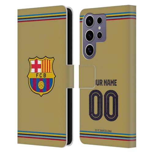 Coque FC Barcelona Samsung S25 Ultra étui portefeuille en cuir personnalisé