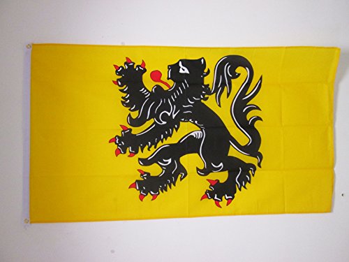 AZ FLAG - Bandera Norte-Paso De Calés - 90x60 cm - Bandera De Nord-Pas-De-Calais - Francia 100% Poliéster Con Ojales de Metal integrados - 50g - Colores Vivos Y Resistente A La Decoloración