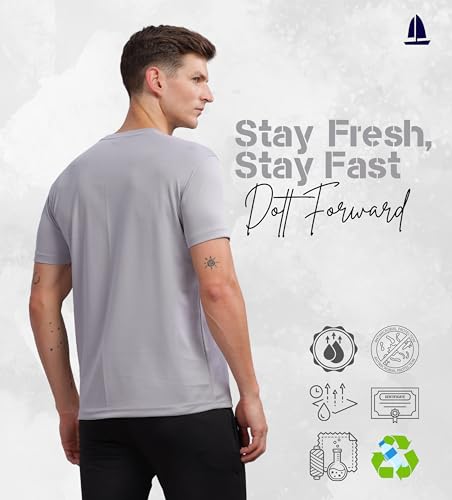 Image of Men's Regular Fit Quick-Dry Active T-Shirt for Gym & Sports - Stylish, Comfortable, and Perfect for Workouts & Everyday Wear