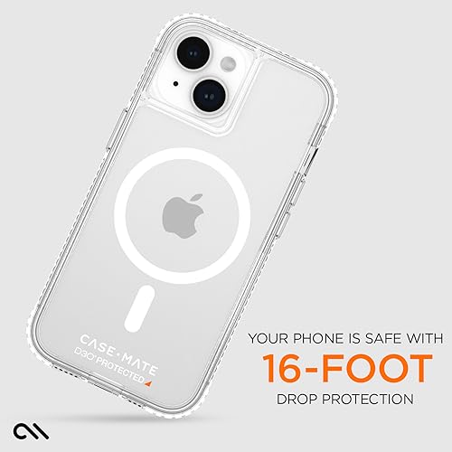 Case-Mate Tough Clear iPhone 15 Plus Case [16ft D3O Drop Protection] [Compatible with Magsafe] Slim Phone Case for iPhone 15 Plus 6.7", Shockproof Materials, Anti Yellowing, Anti Scratch Technology - image 3