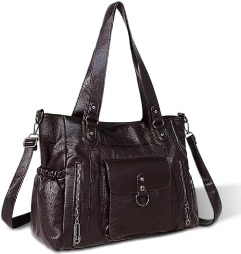 Sac à Main Femme Grande Capacité, Sac Shopper Femme PU, Sac Cabas...