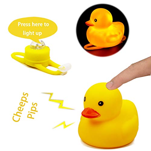 image for BOERLE Kids Bicycle Horn Cute Bicycle Light Bell Squeeze Horn Child To