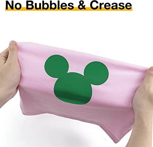 Image of HTVRONT HTV Heat Transfer Vinyl - 12 inch x 20ft Green HTV Vinyl Rolls for Shirts, Iron on Vinyl for All Cutting Machines - Easy to Cut & Weed for DIY Heat Transfer Design (Green)