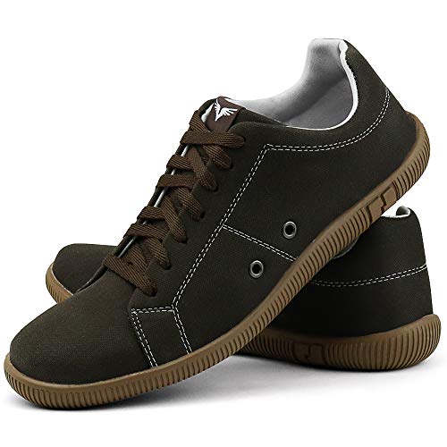 Kit 2 Pares Sapatênis Skatista Masculino Casual Sapatofran (39, CAFÉ-PTO-UMB)