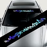 Car Front Rear Window Windshield Colorful Reflective Cover Decoration Sticker + Windscreen Sticker