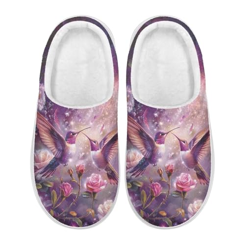 Warm Fuzzy Slippers for Women Men Non-Slip Sole Fluffy Memory Foam Slip-On House Slides Shoes for Indoor & Outdoor2