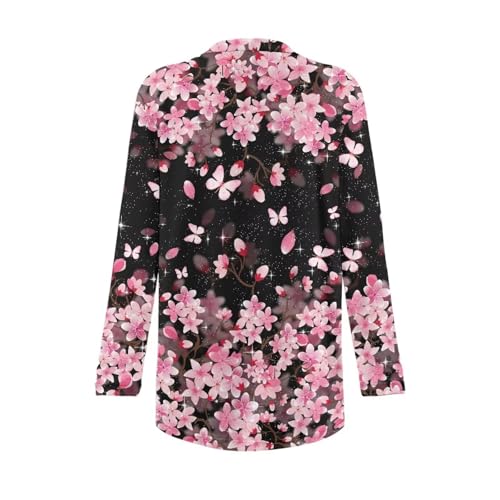 Image of Biyejit Women's Long Sleeve Open Front Cardigan Casual Loose Lightweight Cardigans with Pockets Drape Cardigan