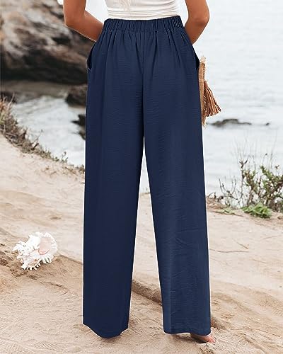 Angerella Casual Pants for Women High Elastic Waisted in The Back Business Trousers Long Casual Work Pants S-3XL3