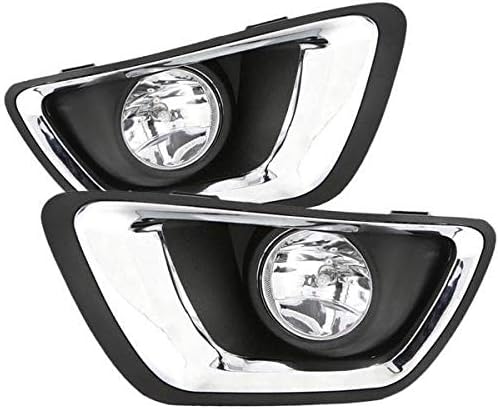 compatible with Chevrolet Chevy 2015 2016 2017 2018 2019 Colorado Halogen Fog light Kit w/Bezels/Bulbs