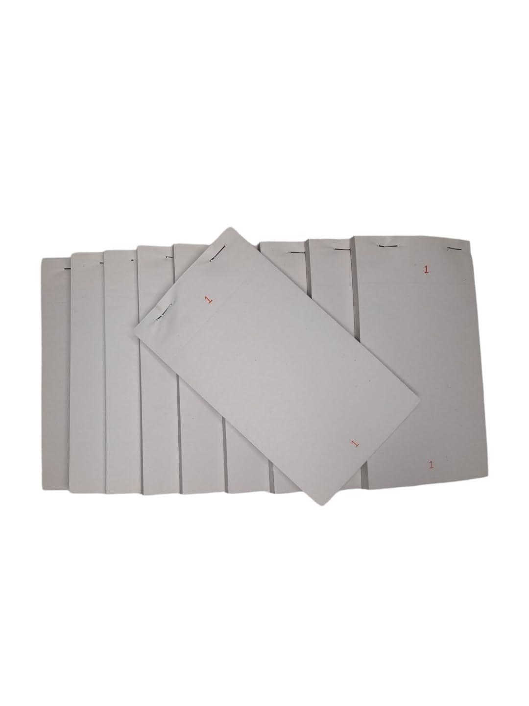 Janrax Pack of 10 95mm x 165mm Plain White Numbered Service Pads