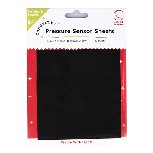 Image of Chibitronics Pressure Sensitive Conductive Plastic (Velostat /Linqstat) - 5 Sheet Pack