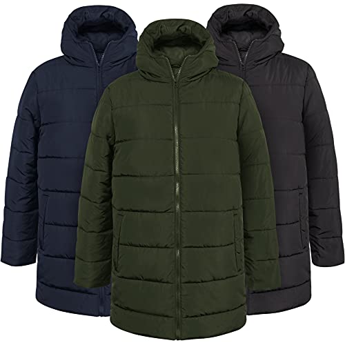 Trail maker 10 Coats for Men Wholesale Winter Coats with Hood, Cinched Sleeves for Warmth, and Pockets; Water Resistant Coats for Men