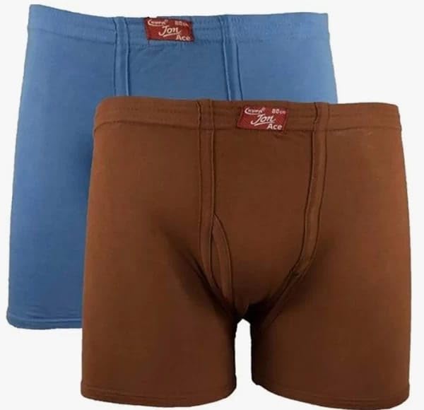 Image of Men's Cotton Trunks (Drawer) || Men's Cotton Brief Best Collection Feel Fresh and Free (Pack of 2)