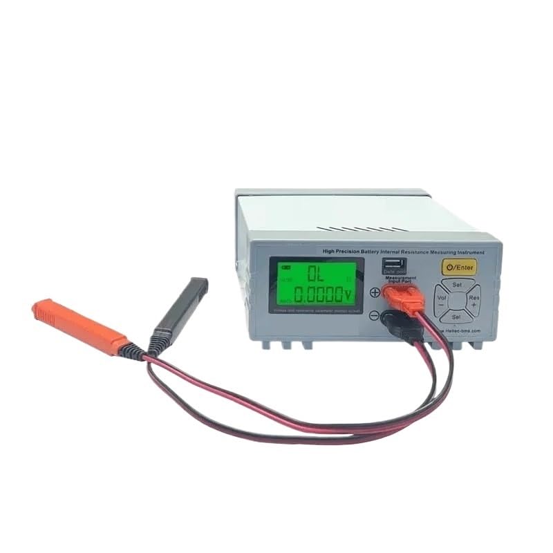 Probador de voltaje y resistencia interna de batería de alta precisión LCD de 2,4", resolución de 0,0001 mΩ, 0-100 V