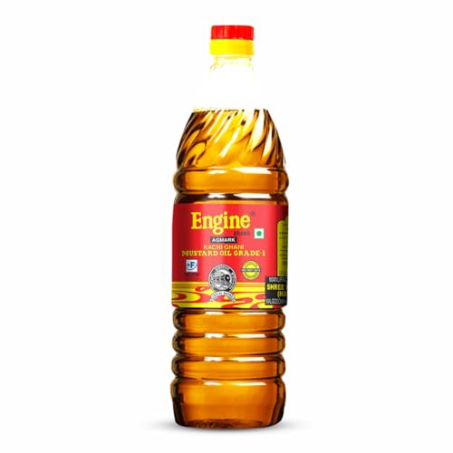 Image of Engine Brand Kachi Ghani Mustard Oil - 1 Litre