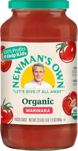 Image of Newman's Own, Organic, Pasta Sauce, Marinara, 23.5 oz (Pack of 5)