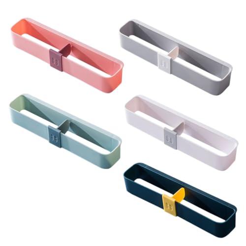 KOMBIUDA 5pcs Wall-Mounted Slipper Rack Punch Shoe Organizer for Bathroom Door Back Space-Saving for Clutter Living