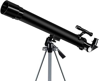 Opera Glasses Reflector Telescope for Beginners 50mm Aperture 600mm Astronomical Telescope with Phone Adapter Stable Tripod Handheld Telescope