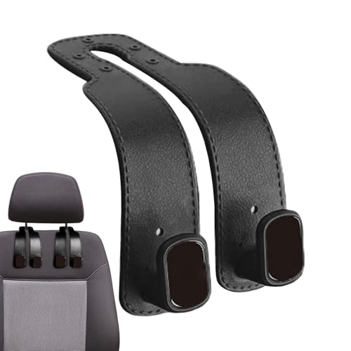 車用財布フック ? シートバックオーガナイザー、コンパクト収納ホルダー、スタイリッシュな吊り下げアクセサリー |インテリアマウントツール、実用的な車両アタッチメント、コート、バッグ、傘、電話、旅行、ロードトリップ、トラック用