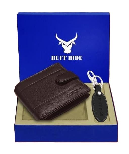 RFID Protected 100% Genuine Leather Gift Hamper for Men | Leather Wallet for Men's | Wallets Branded | Wallets for Men (Lee-on Brown),Leather Wallet Combo for Men-image-8