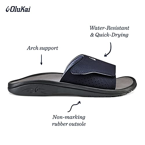 Image of OluKai Nalu Slide Men's Versatile Slide Sandals, Water-Friendly & Adjustable Straps, Lightweight & Durable, All-Day Comfort & Support