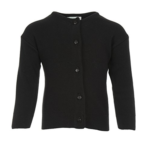 Julius Berger Girls Black Cotton - Feels Like Cashmere Cardigan