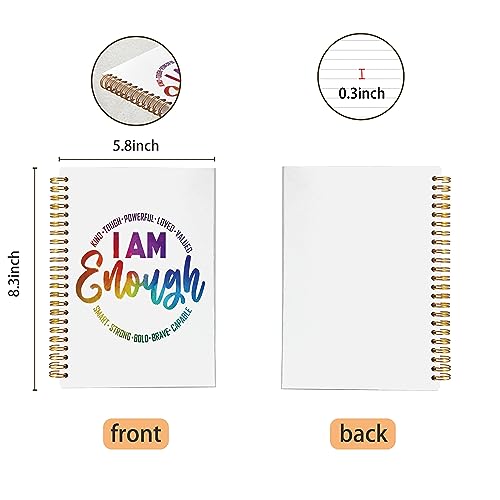 Carnet de notes inspirant format A5 avec couverture rigide à spirales