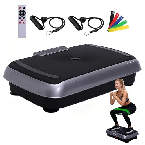 Image of Vibration Plate Exercise Machine, Vibration Plate for Lymphatic Drainage, Full Body Workout Vibrating Plate for Lymphatic Drainage Weight Loss, 460lb Vibration Platform for Home Gym Workout