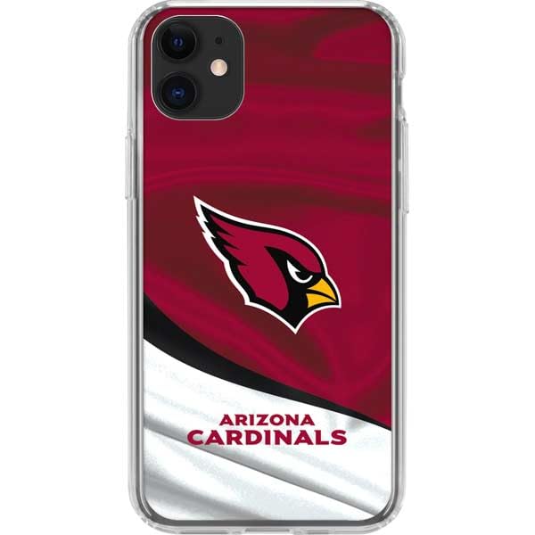 Skinit Clear Phone Case Compatible with iPhone 11 - Officially Licensed NFL Arizona Cardinals Design