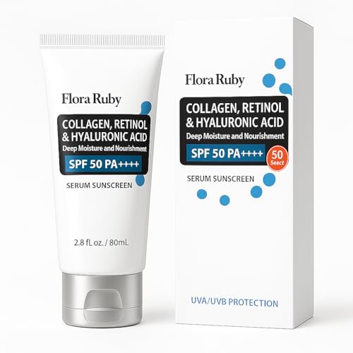 Flora Ruby Collagen, Retinol & Hyaluronic Acid SPF 50 PA Sunscreen