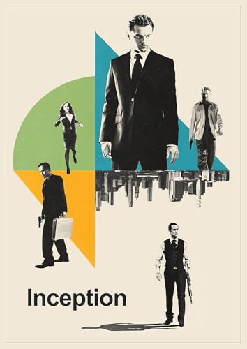Image of ADIGRAFIX Set of 4 Aesthetic Grunge Minimalist Movie Posters - Whiplash, Inception, Train to Busan, Taxi Driver - Premium Wall Art Prints 9x12 Inches - Vintage Cinematic Decor for Home, Bedroom, Studio, Office - Unframed (Movie)