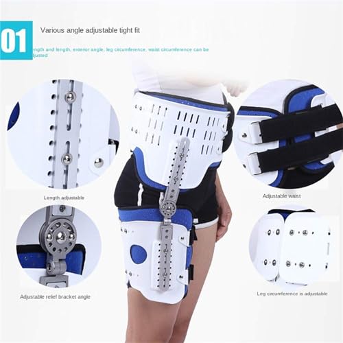 Órtesis ajustable para cadera, rodilla y pie color azul miniatura 3