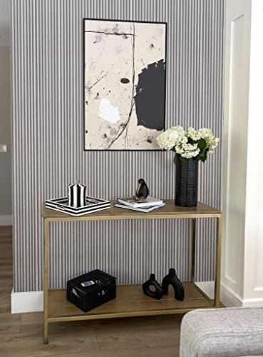 6 Pieces Wall Panels for Your Home/Office Or Any Residential/Commercial/ - Improvement PVC for Interior Use Only Upgrade Your Wall with Our Amazing Wall Panels. (Fabric Style Grey)