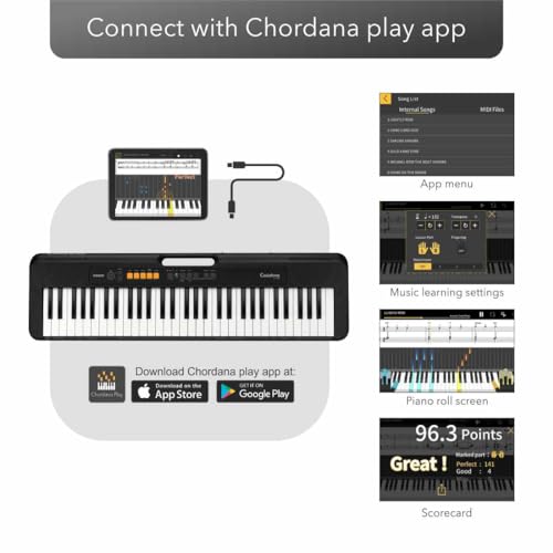 TECLADO MUSICAL CASIOTONE CT-S100C2-BR PRETO