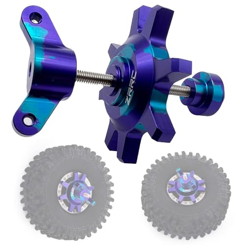 ZRRC 1.9/2.2 inch RC Beadlock Wheels Tool/Removal Tool Fits for 1/10 Traxxas TRX4 TRX6 Crawler Axial SCX10 Capra Redcat Beadlock Hub Wheel(Brilliant Colour)