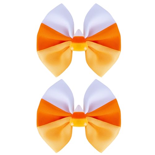 Beleki Fall Hair Bows for Girls - Candy Corn Hair Bow Clips Thanksgiving Hair Bows Alligator Clips Barrettes Fall Autumn Holiday Hair Accessory for Women Girls Teens