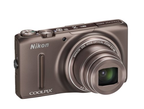Nikon Coolpix S9500 Camera Bronze 18.1MP 22xZoom 3.0OLED FHD 25mm