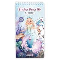 BSCOOL Sticker Dress Up Books - Dress Me Up Sticker Activity Book for Kids. Learn Girls Fashion Design for Mermaid with Stickers and Guides for Kids 5 and up.