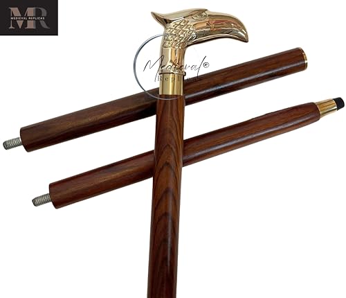 Canne de marche vintage stabilisante avec tête d'épagneul chic - 4