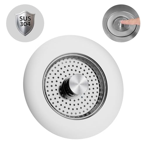 Hibbent Spülbecken Stopfen,Küchenspüle Sieb und Stopfen Combo,Alle...