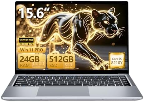 15,6 Pulgadas Ordenador Portátil Core I5-8210Y CPU,PC Portatil 24...