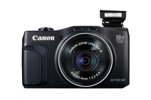 Canon PowerShot SX700 Digitalkamera (16,1 MP, 30-Fach Opt. Zoom, 7,5cm (3 Zoll) LCD-Display, NFC, Full HD) schwarz – Bild 4