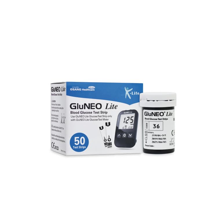 3S GluneoLite Sugar Testing 50'S Pack Bottle, Long Expiry