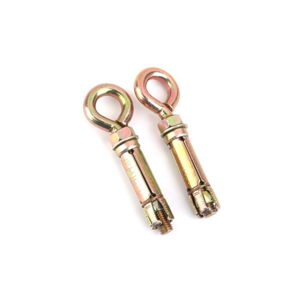 KNP GI Fix Bolt With Eye Hook M8 5 Pcs. GI fix bolts with eye hooks are commonly used in various applications such as hanging light fixtures, planters, signs, or decorative items.