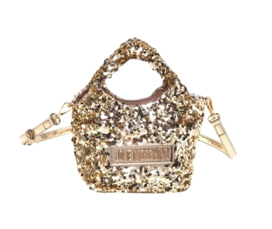 Love Moschino BOLSO PAILETTES+TPU ORO, dorado, Talla única