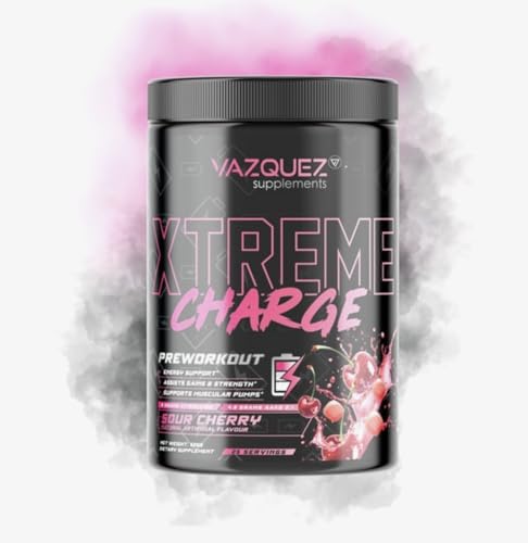 Xtreme Charge - Pre Workout - Bubblecherry - 21 gram per scoop - 570 gram - Energie - Boost - Uithoudingsvermogen - L Citrulline - Beta Alanine - Xtreme - Extreme - Pre Workout - Voor je workout