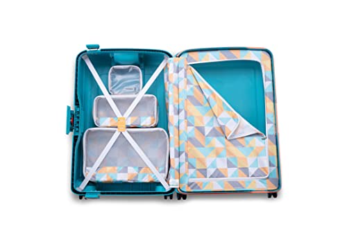 Image of Samsonite S'Cure Sport Polypropylene Spinner 75 Cm Hardside Large 4 Wheels Suitcase (Aqua Blue)